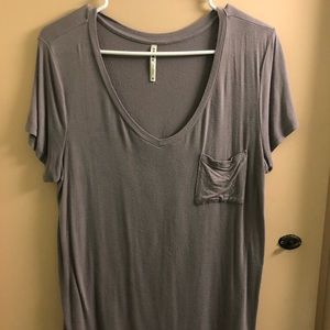 MAUVE TRESICS POCKET TEE